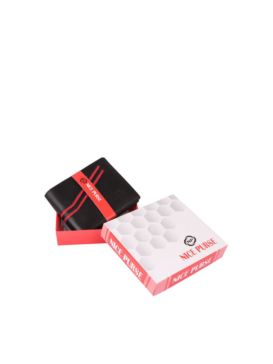 NICE PURSE Men's Leather Two Fold Wallet