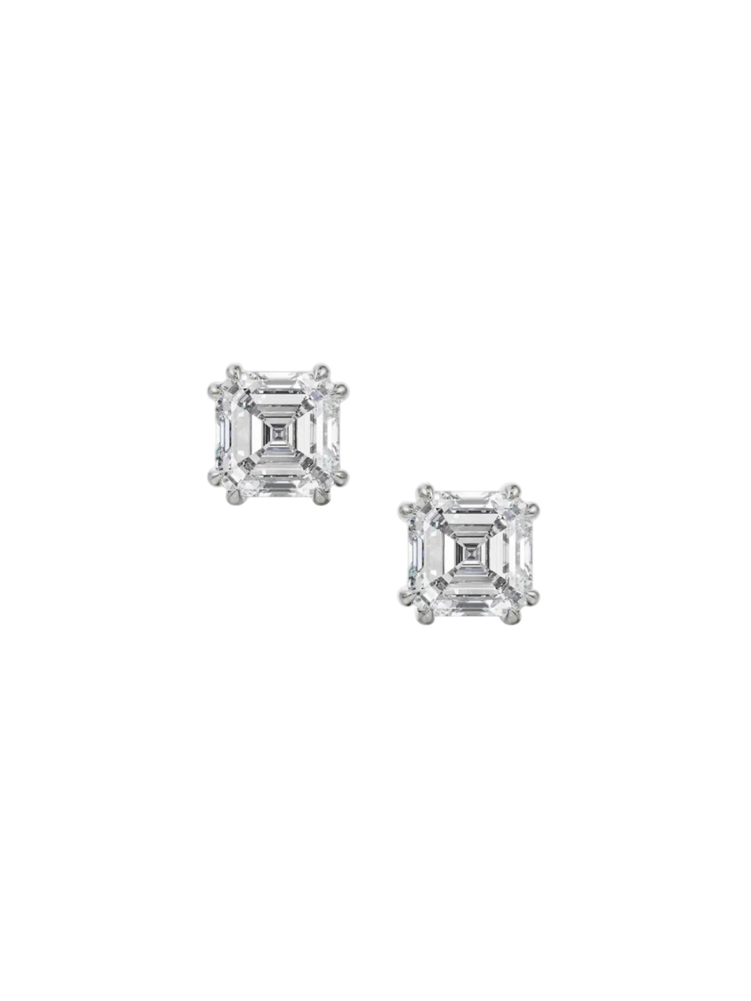 Emori 0.5 CT Asscher Lab Diamond Earring in 18KT Gold