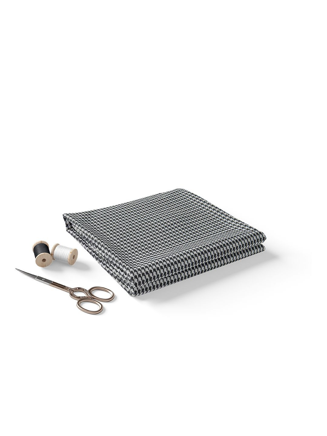 Bigreams Men Unstitched Houndstooth Checked Suit Clothing Fabric