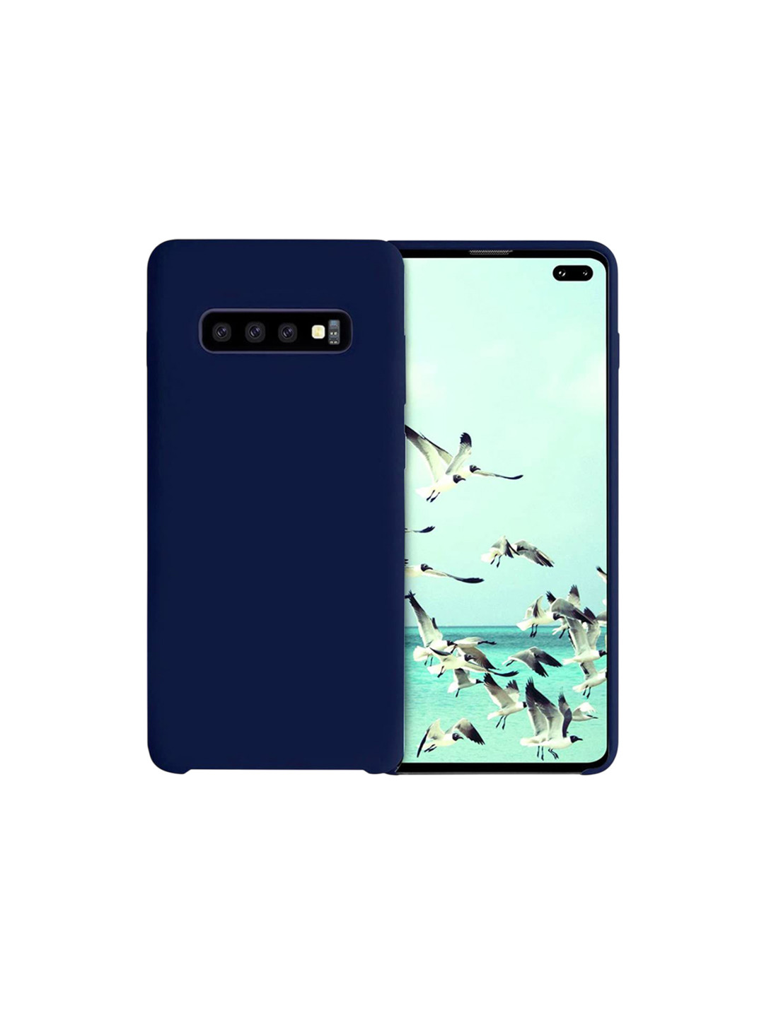 LIRAMARK Liquid Silicone Soft Samsung Galaxy S10 Plus Back Case