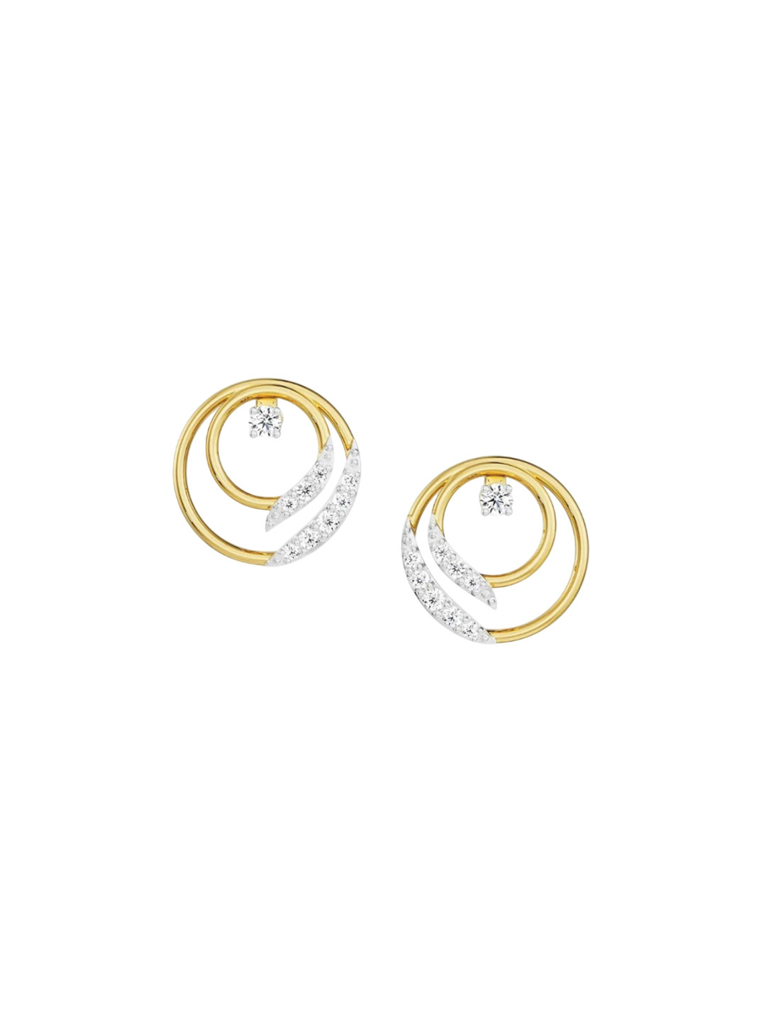 Emori Luminiscent Lab Diamond in 14KT Gold Earring