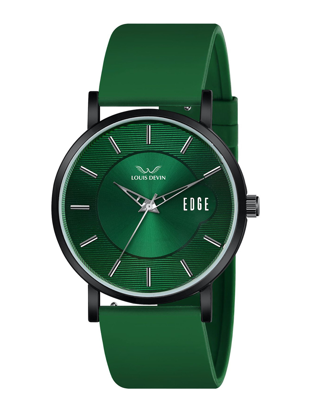 LOUIS DEVIN Men Silicon Strap Analogue Watch LD-GR092-GREEN