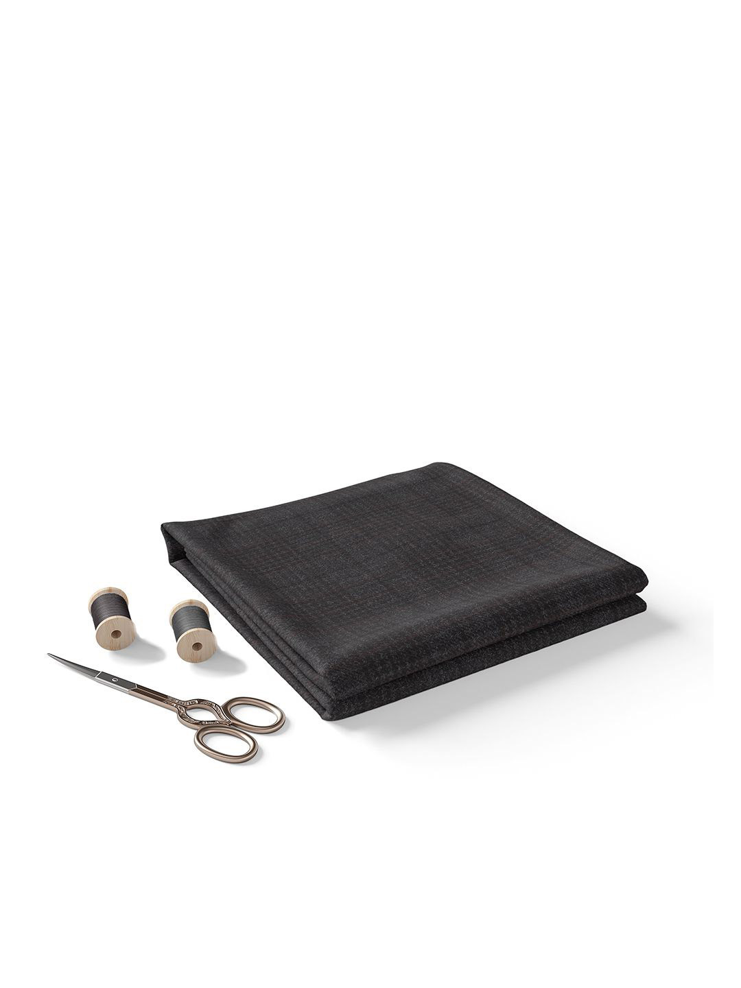 Bigreams Men Unstitched Checked Three Piece Suit Clothing Fabric