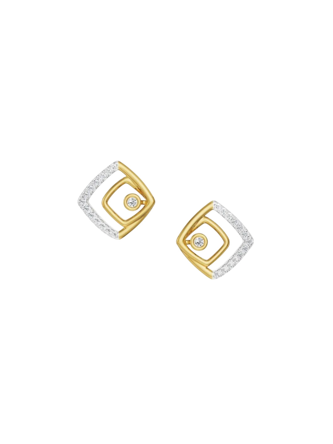 Emori GlimmeLab Diamond Ring Maze Lab Diamond Earring in 18KT Gold