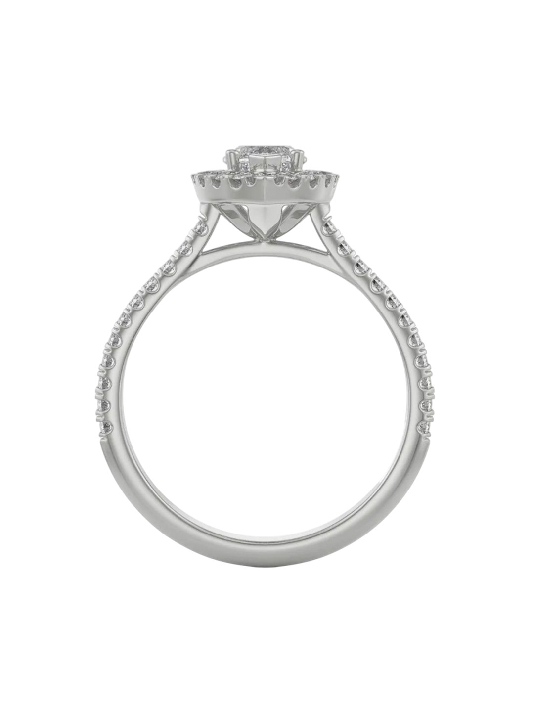 Emori Vine Engagement Lab Diamond Ring in 18KT Gold
