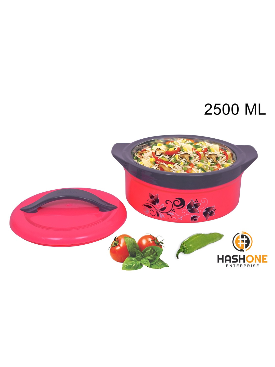 HASHONE Pink 2025 Stainless Steel 1 Pieces Easy to Clean Thermal Insulated Casserole