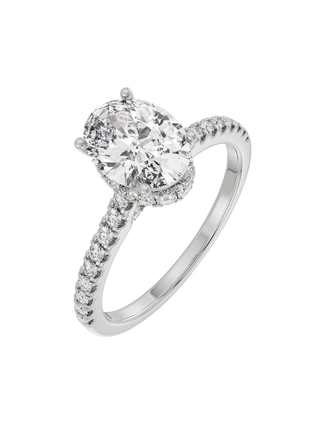 Emori Timeless Oval Lab Diamond in 14KT Gold Ring
