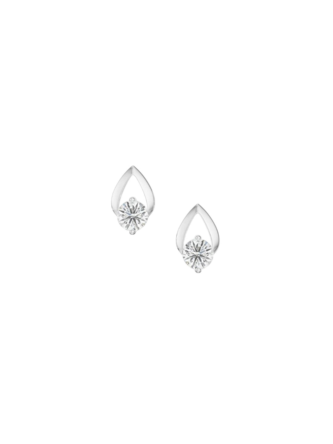 Emori ShimmeLab Diamond Ring Dainty Round Lab Diamond in 14KT Gold Earring