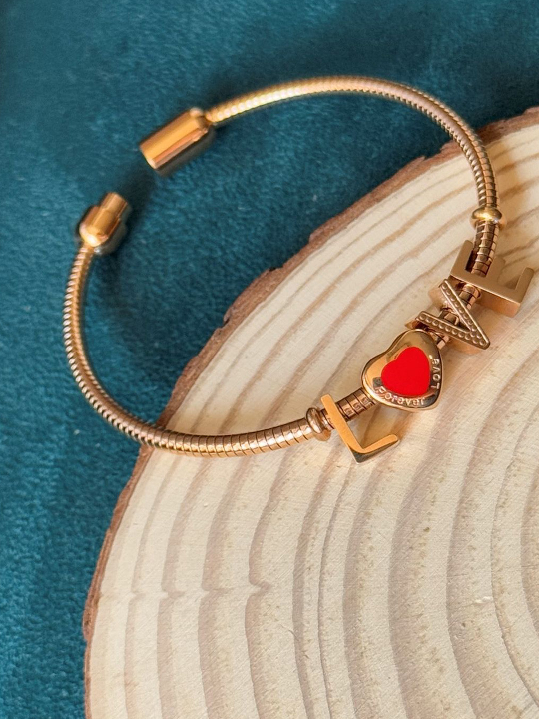 The Jewellery Tale Gold-Plated Brass Bangle-Style Bracelet