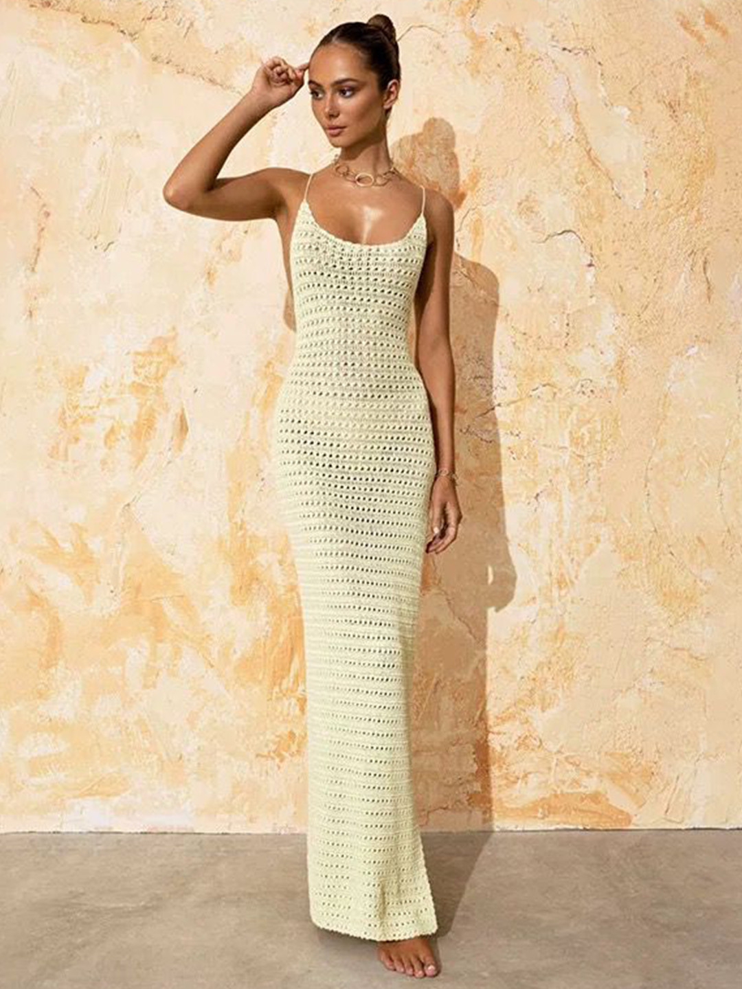 Miss Mosa By Akanksha  Cosima Soft Crochet Dress