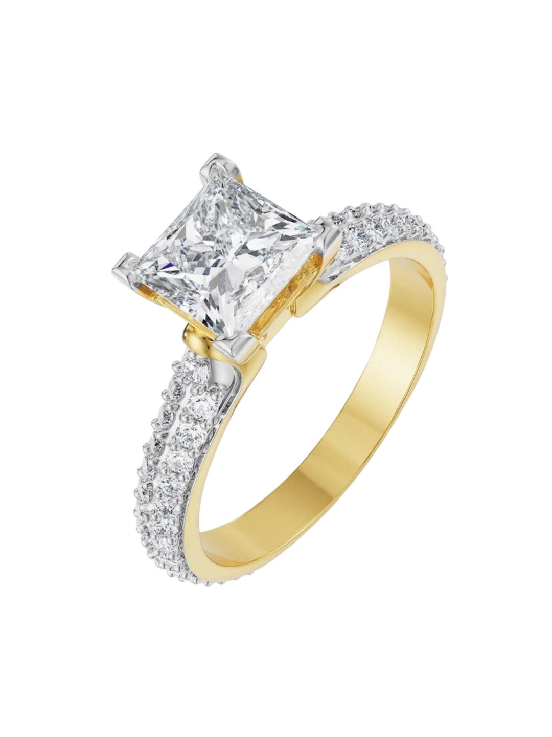 Emori Isla Engagement Lab Diamond Ring in 18KT Gold