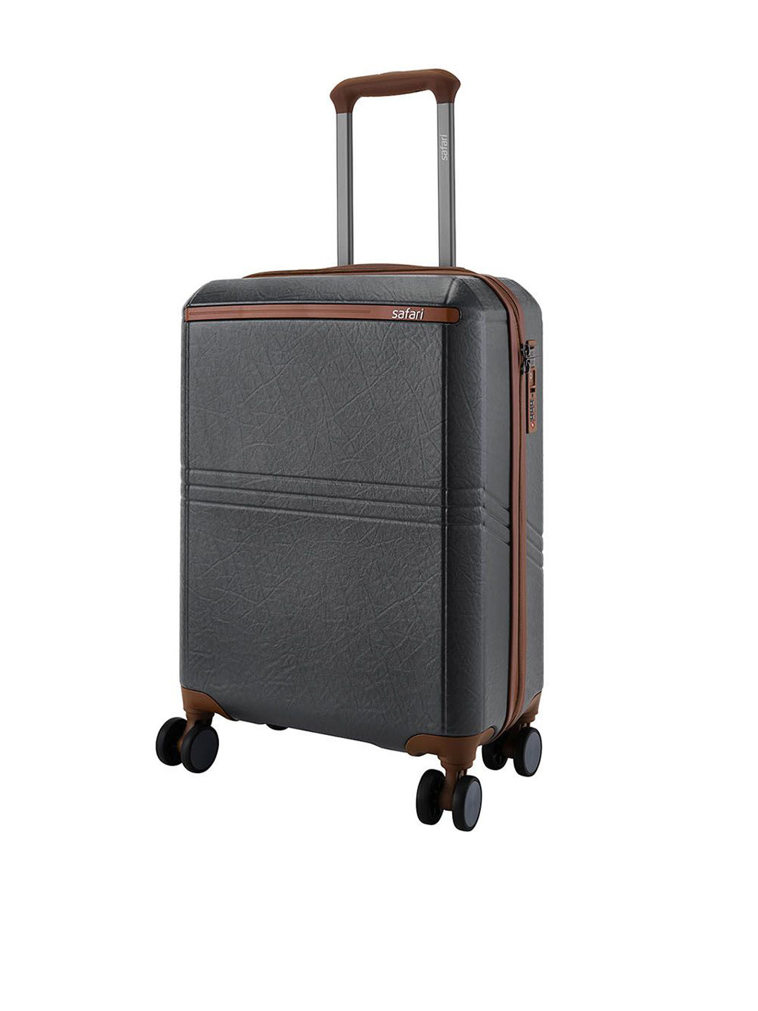 Safari Select Heritage Textured with TSA Lock Polycarbonate Medium Trolley Bag 66 Cm