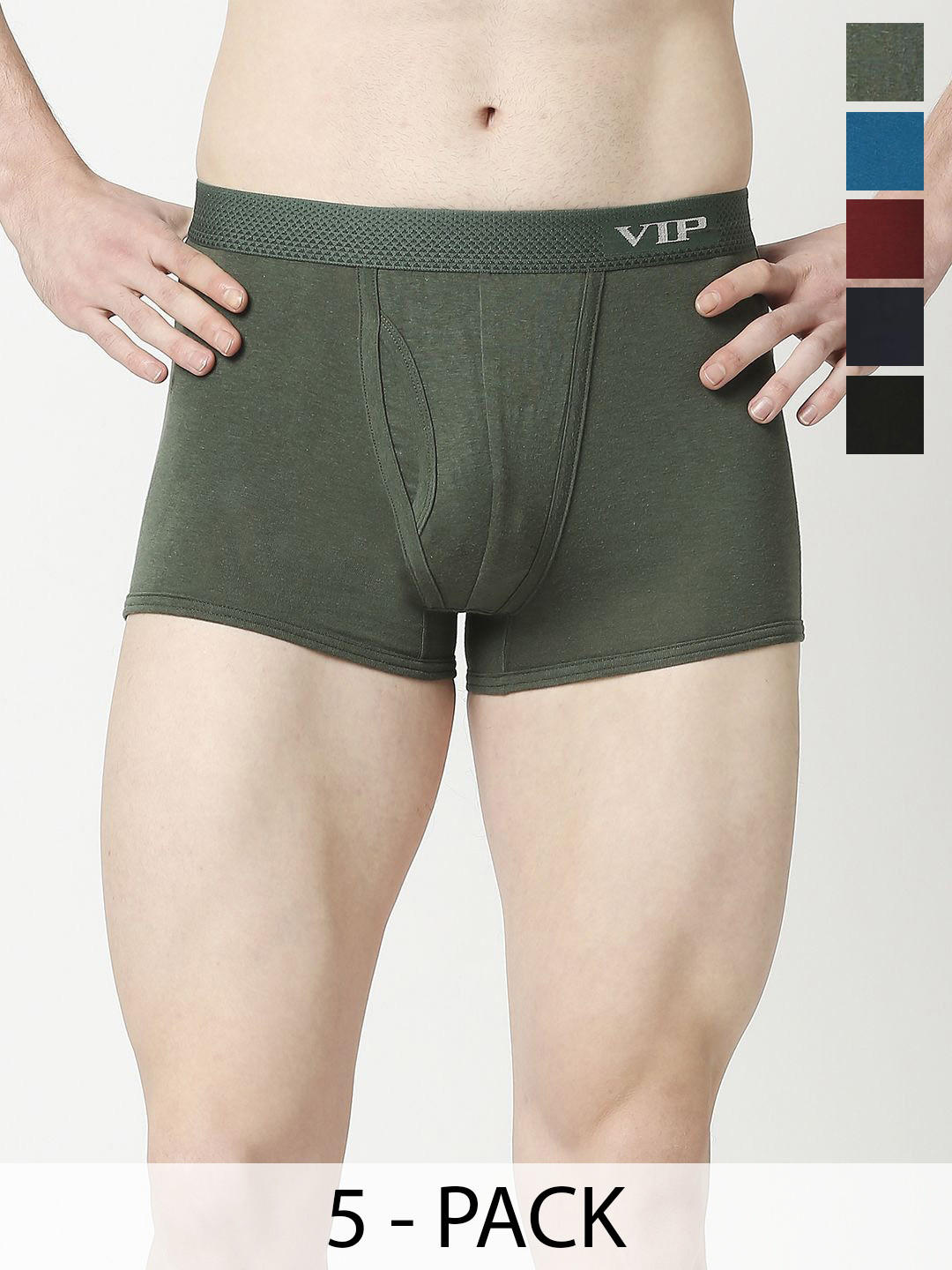 VIP Pack Of 5 Assorted Trunks VP-MI-TR-SNSRY-1P-FM-XL-PO5