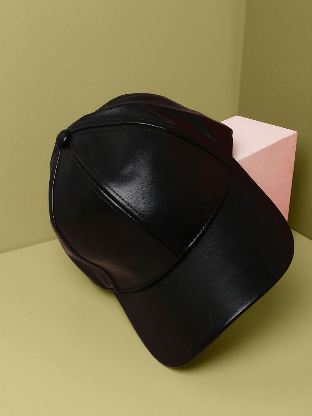 ALAMOS Men Leather Baseball Cap