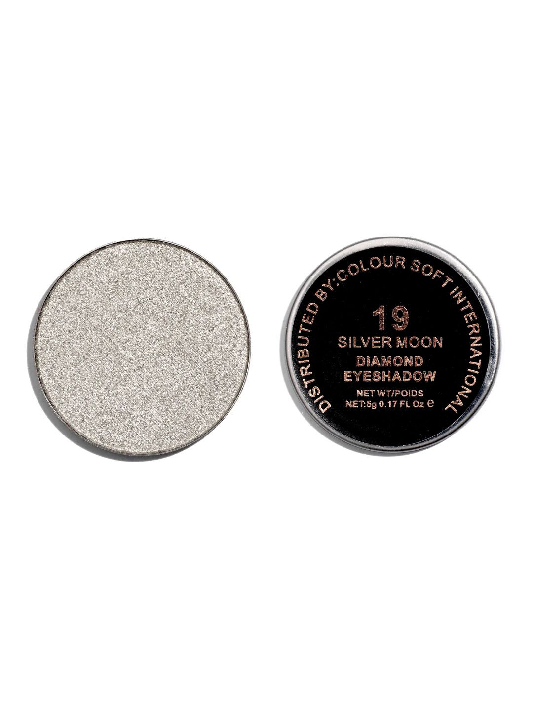 EUROPE GIRL Diamond Long Lasting Shimmer Eyeshadow- 5 g - Silver Moon 19