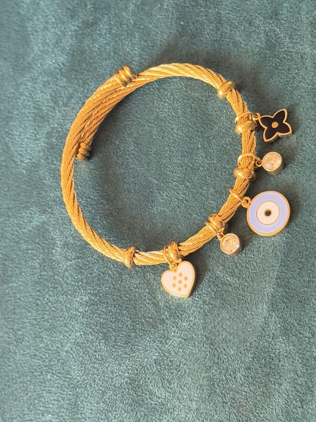 The Jewellery Tale Gold-Plated Charm Bracelet