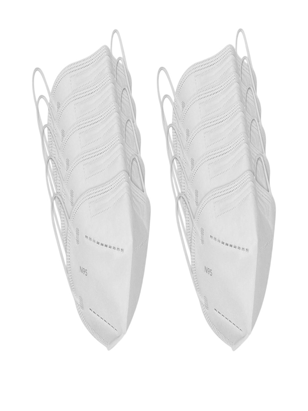 DALUCI Pack Of 10 5 Layer Outdoor Anti-Pollution Reusable & Disposable Masks