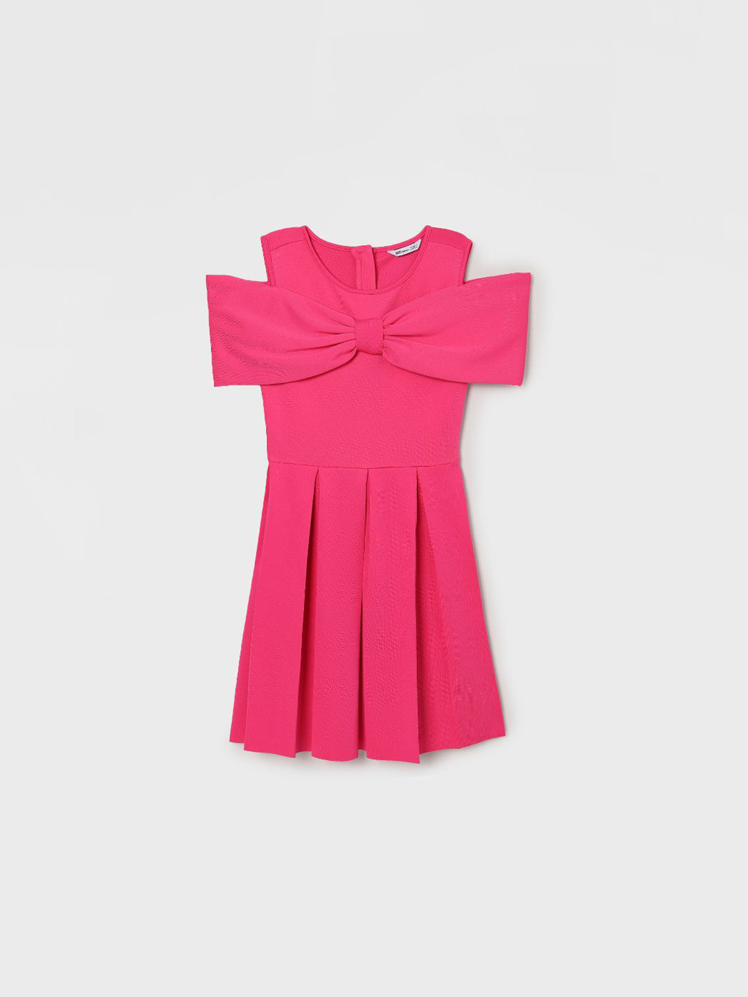 Fame Forever by Lifestyle Girl Cold-Shoulder Round Neck Knee Length Fit & Flare Dress