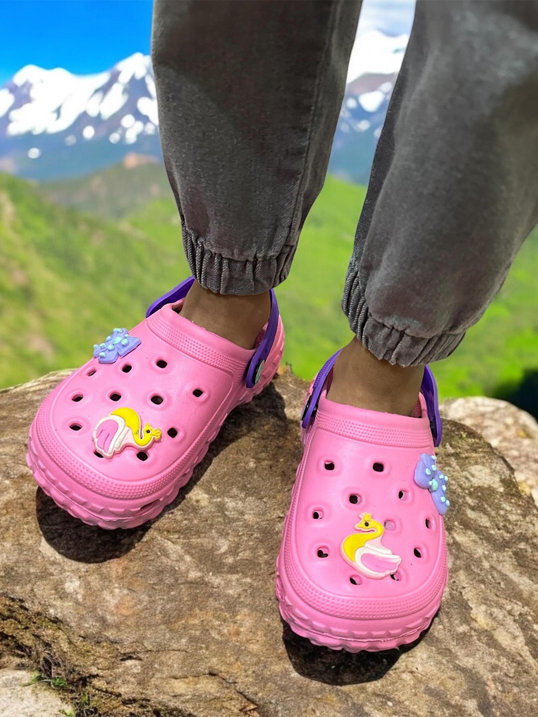 TRZ Kids Self Design Clogs Flip-Flops