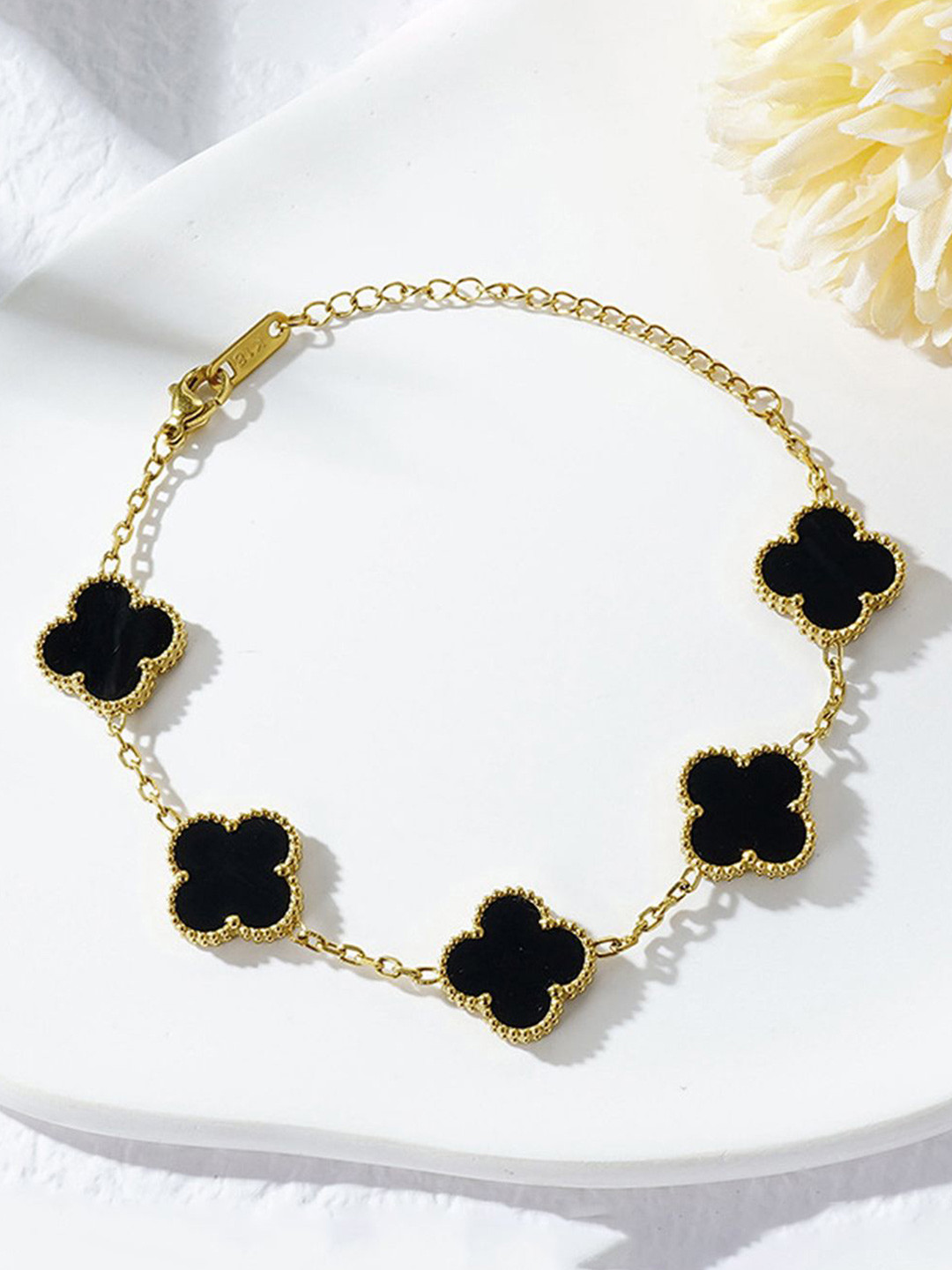 Designs & You Stainless Steel Gold-Plated Link Bracelet