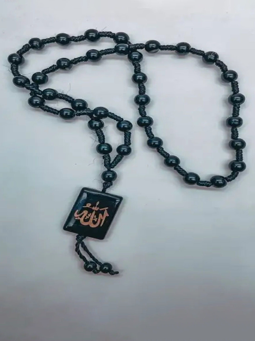 Crazy Fashion Unisex Stainless Steel Artificial Beaded Allaha Cotton Dori Chain