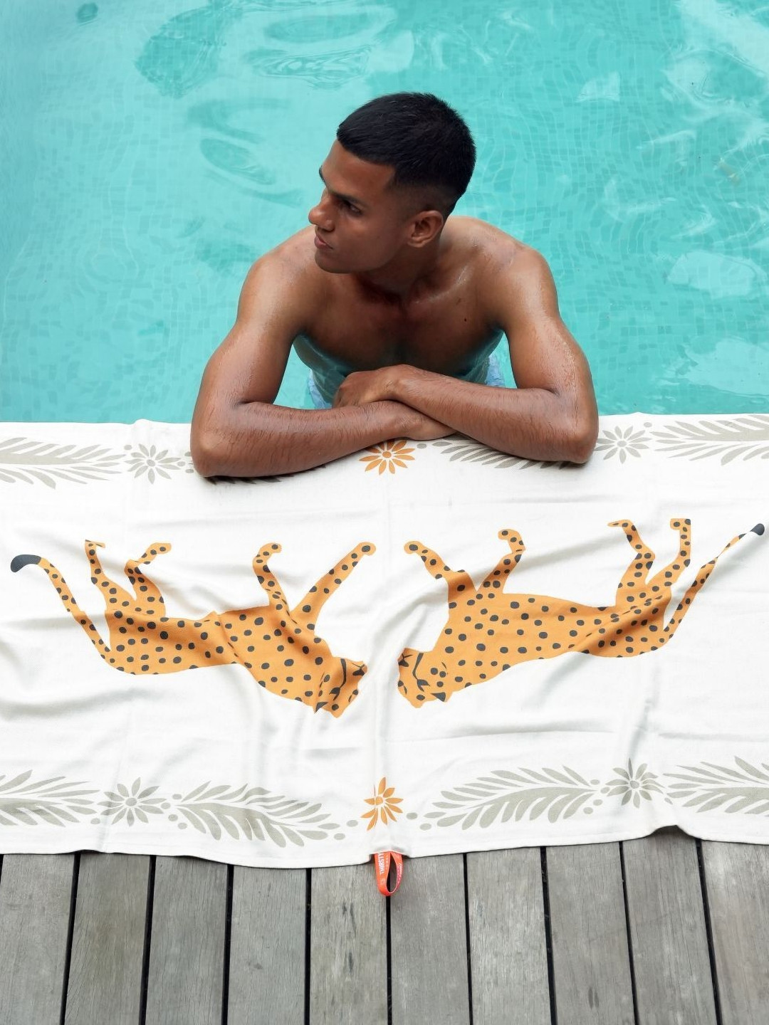 The Bath Community Doctor Towels White Printed 200GSM Anti-Bacterial  Bamboo Bath Towel