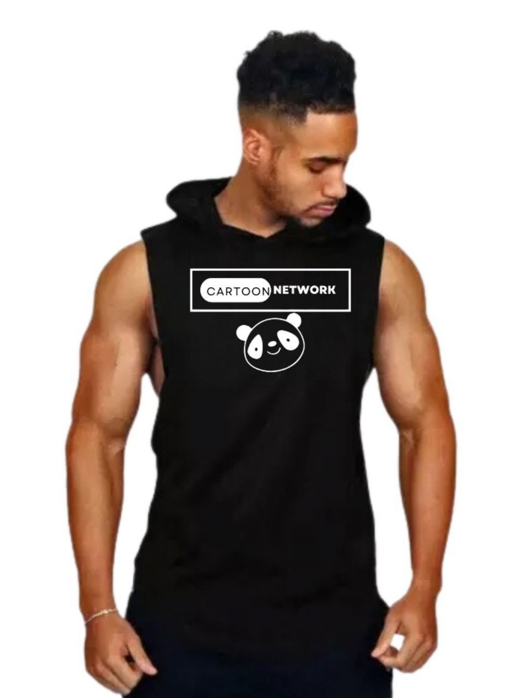 FABSTIEVE Men's Hooded Graphic Casual T-shirt