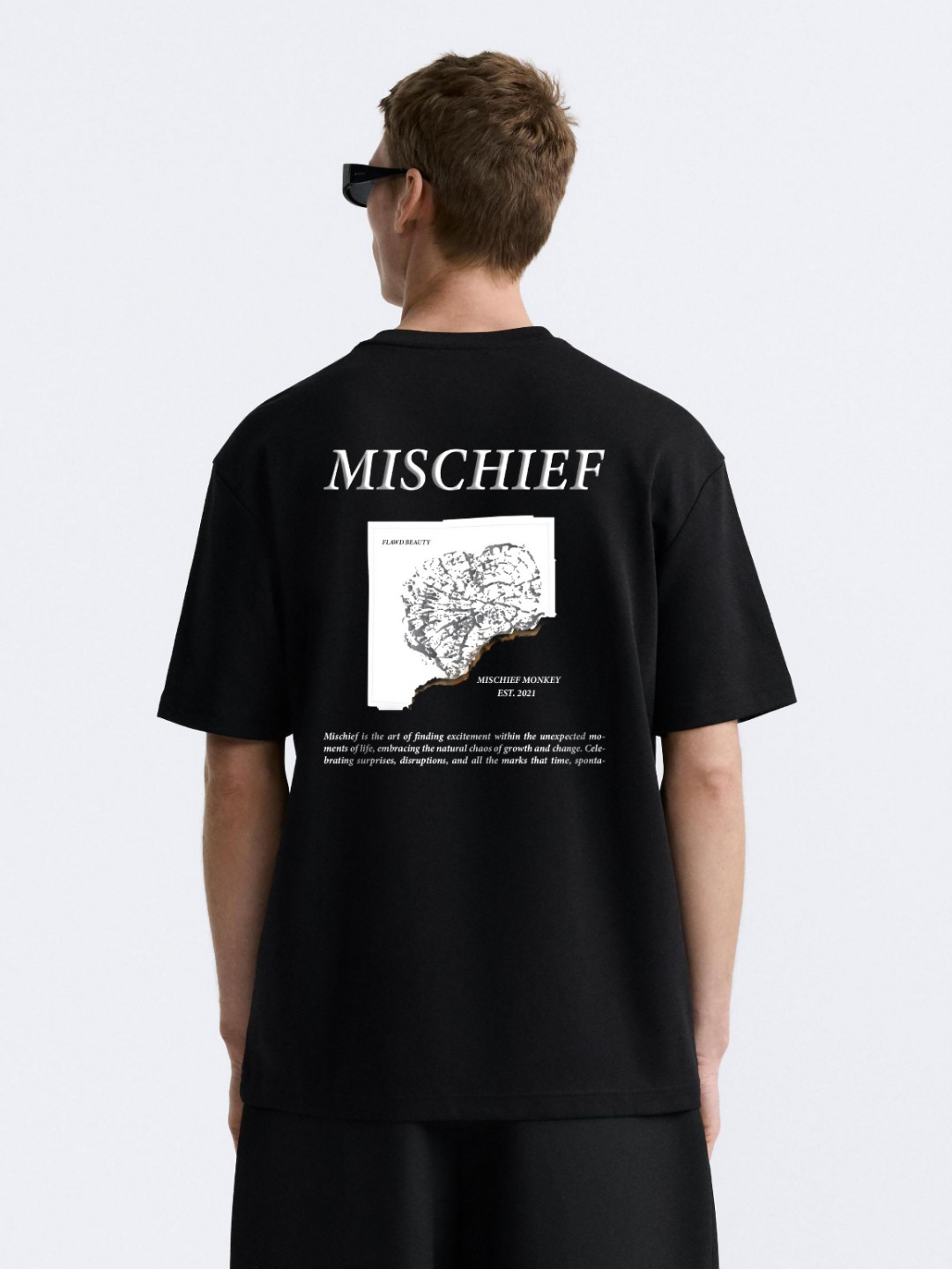 MISCHIEF MONKEY Men Applique T-shirt