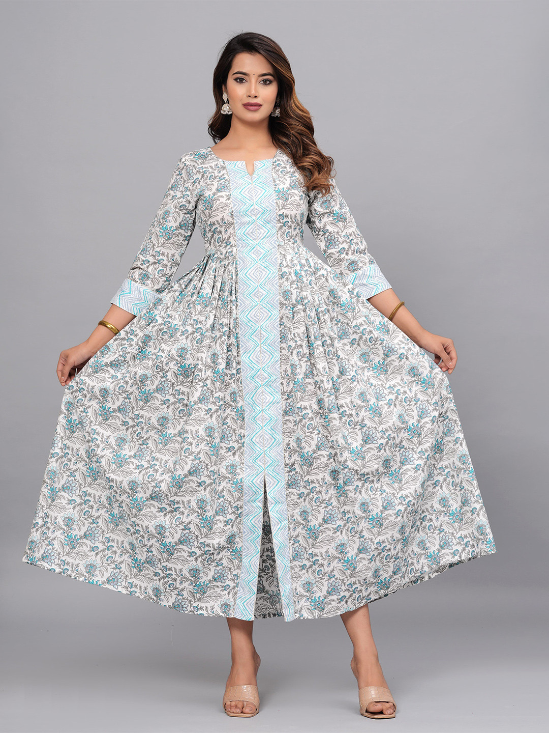 Moda Rapido Floral Printed Anarkali Kurta