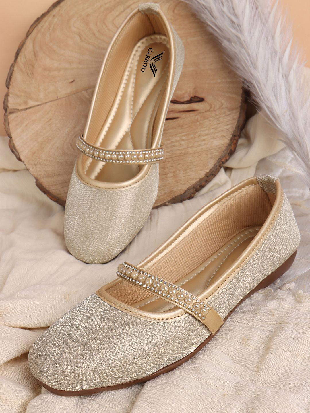 carrito Women Western Embellished  Light Weight Mary Jane