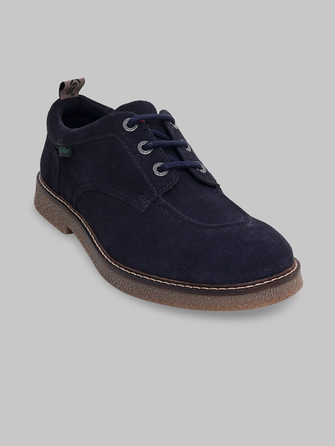 Kickers Men Solid Lace-Ups Leather Regular Derbys