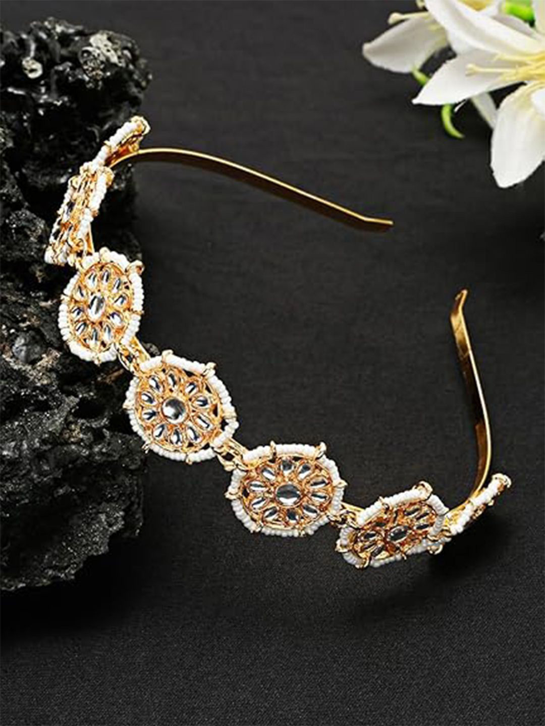 YouBella Women Beaded Hairband