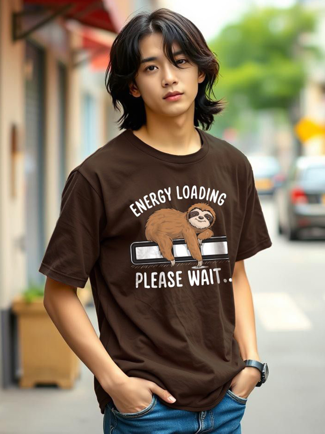 TOGS & TERRE Men Typography Printed Organic Cotton T-shirt