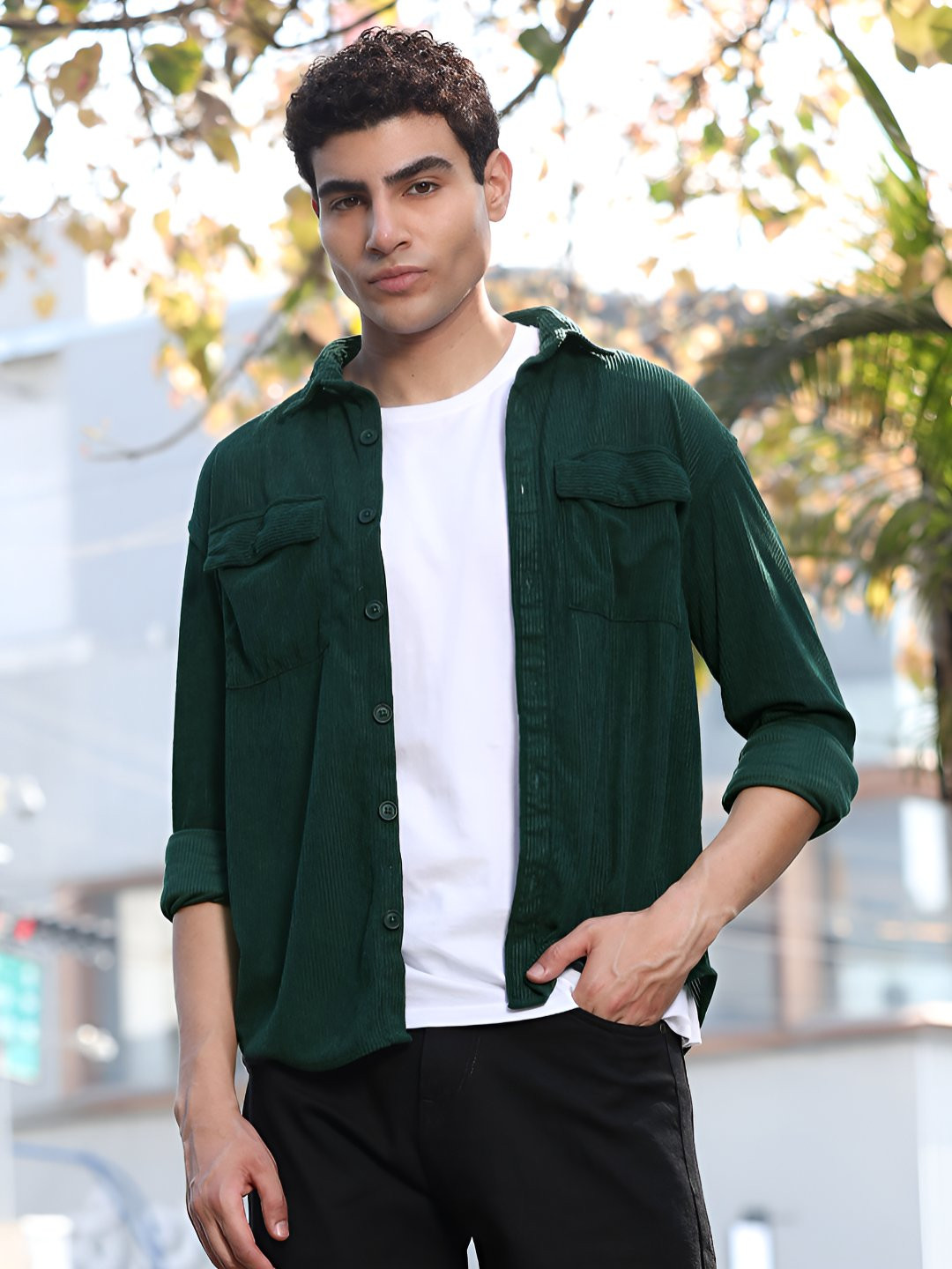 Bushirt Oversized Corduroy Shacket