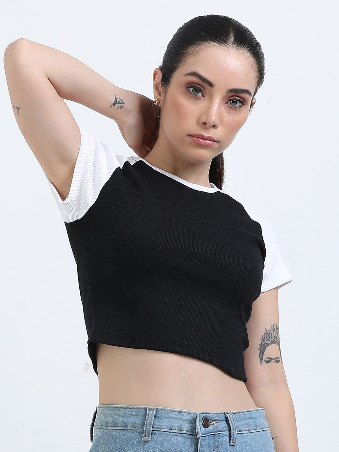 CORSICA Short Sleeve Crop Top