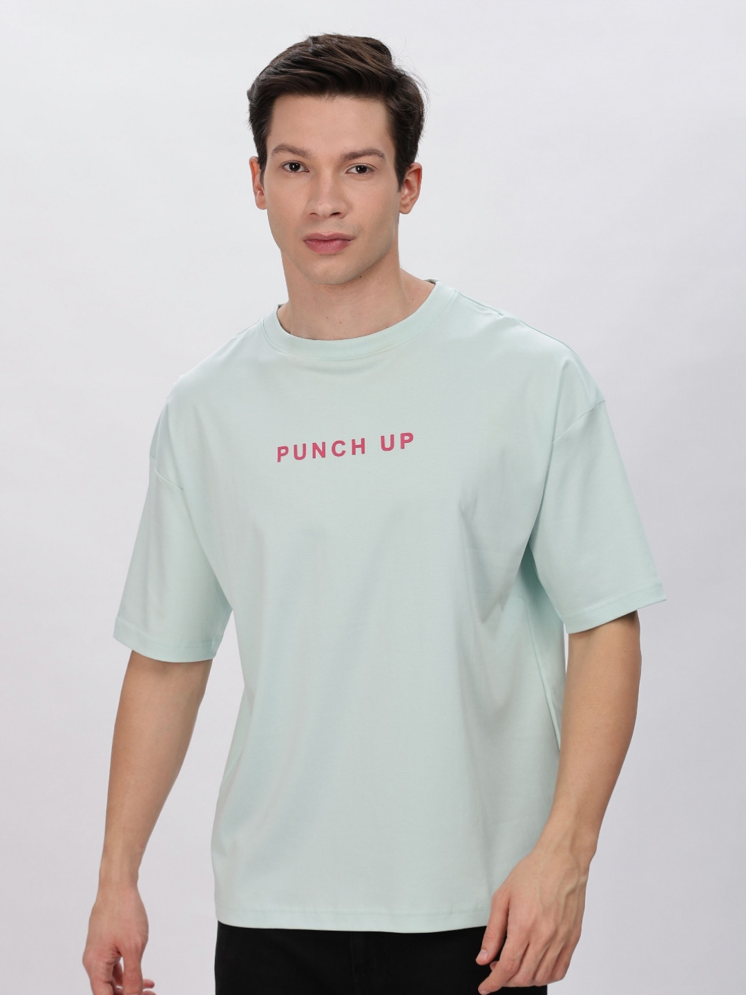 Sattired Men Printed Supima Cotton Oversized Drop Shoulder T-shirt