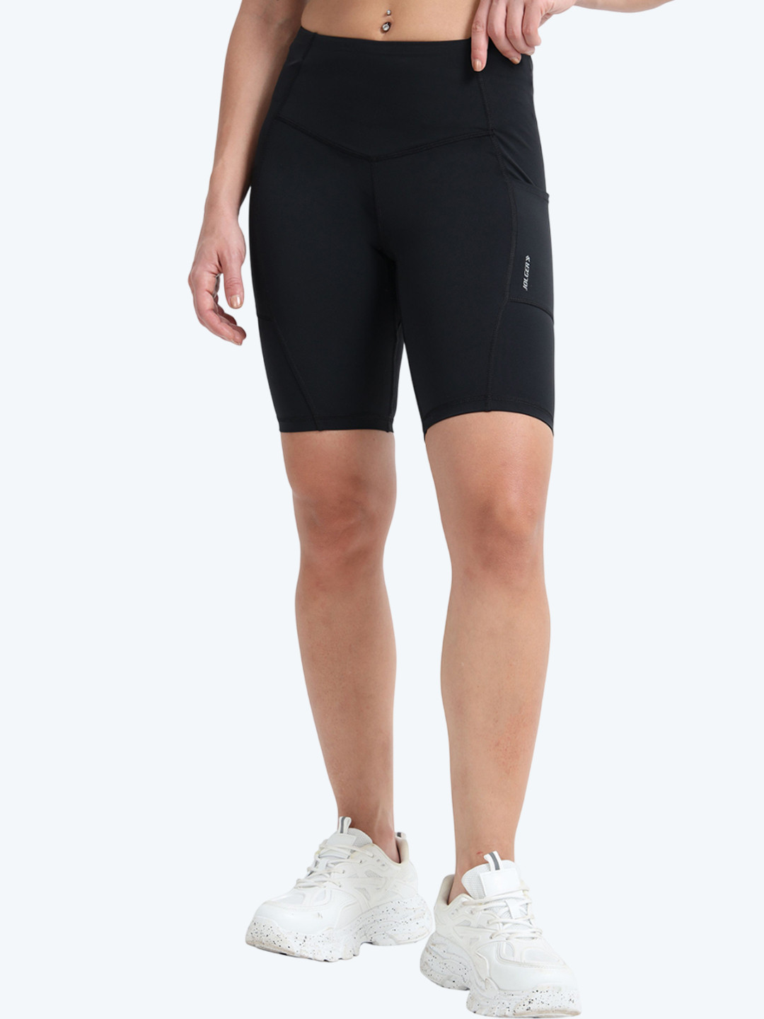 JOLGER Women Skinny Fit High-Rise Dri-FIT Running Shorts