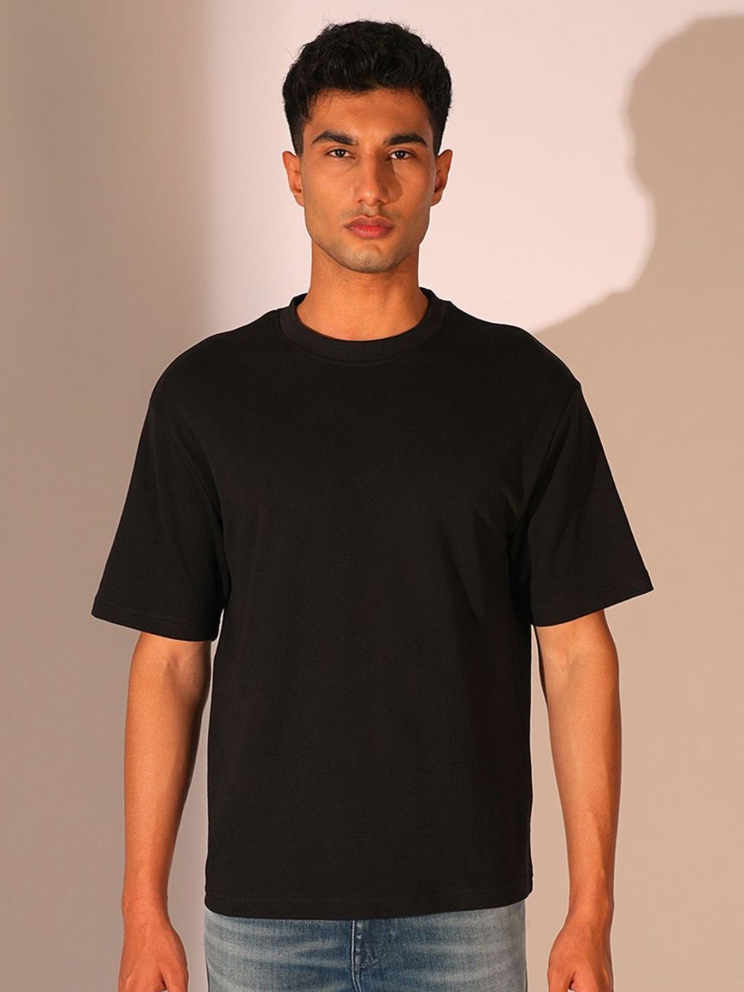 SELECTED Men Organic Cotton Applique T-shirt