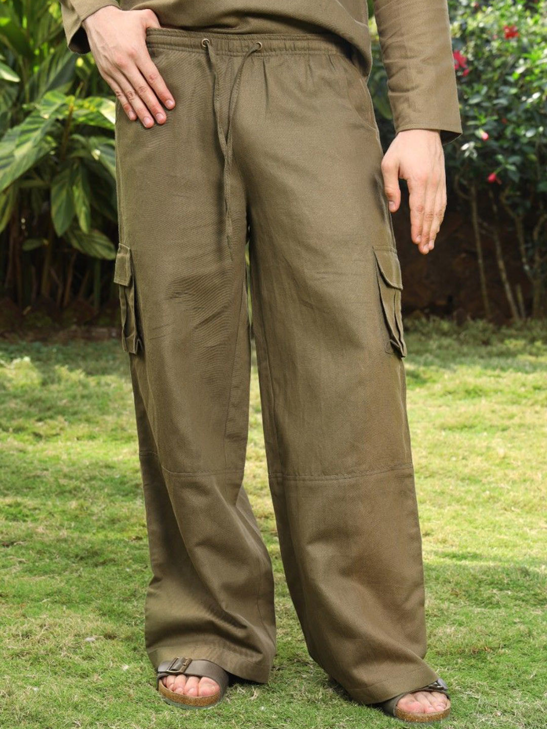 ROAR FOR GOOD Unisex Comfort fit Hemp Cargo with Drawstring