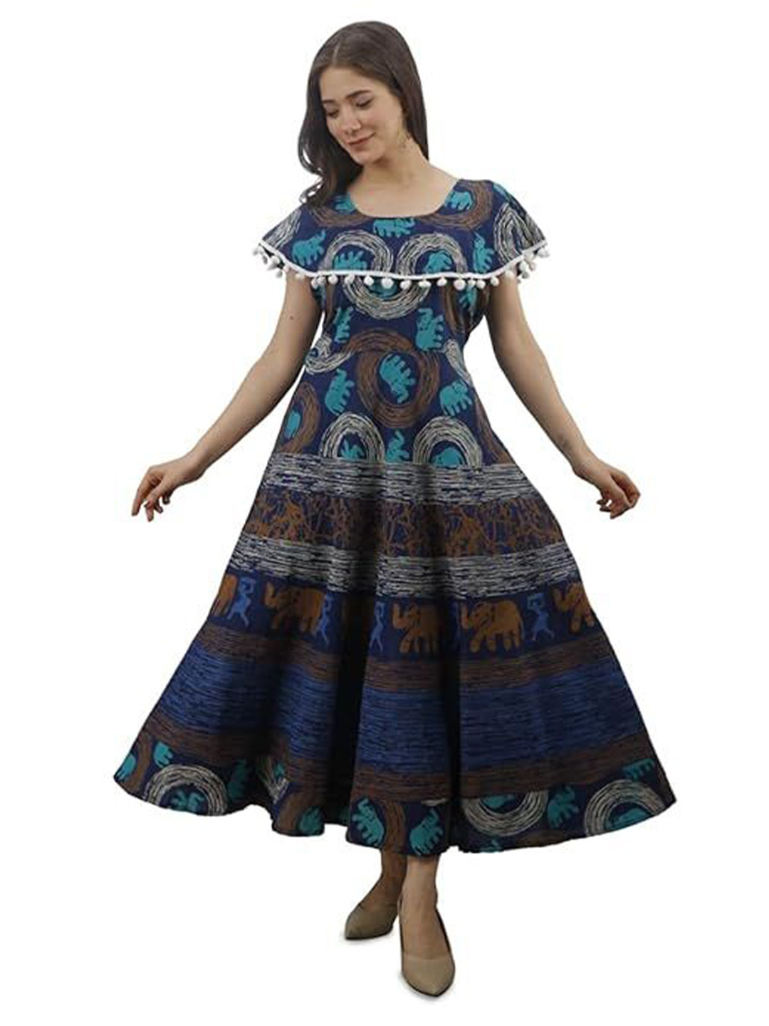 OUTER WEAR AYAM EXPORTS Floral Print Short Dress