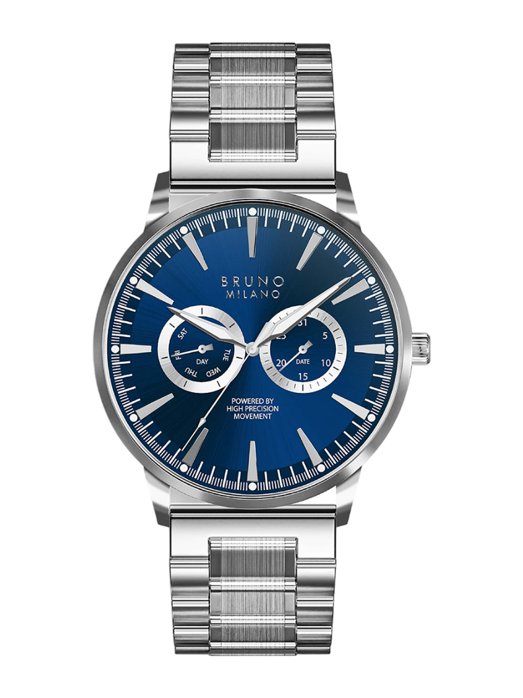 Bruno Milano Men Stainless Steel Dial & Stainless Steel Bracelet  Straps Analogue Watch BM1009-04