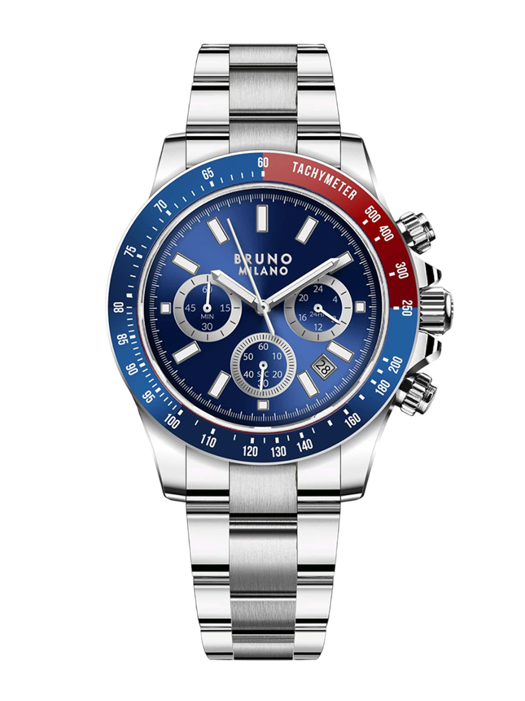 Bruno Milano Men Bracelet Style Straps Analogue Chronograph Watch BM1010-01