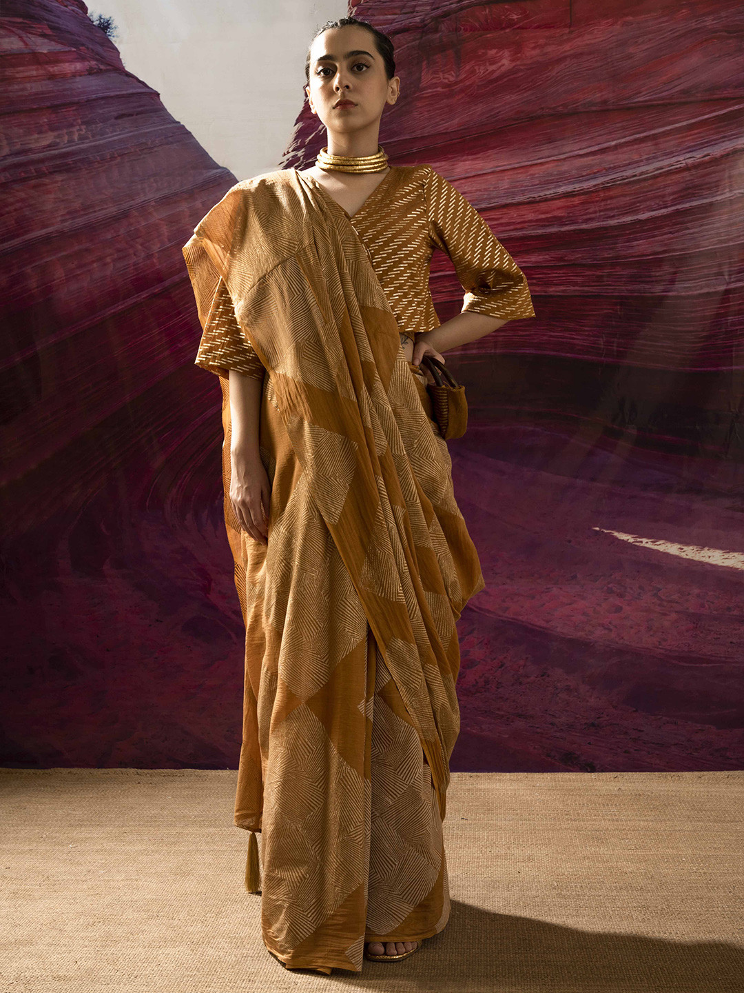 Banana Labs Printed Pure Cotton Saree