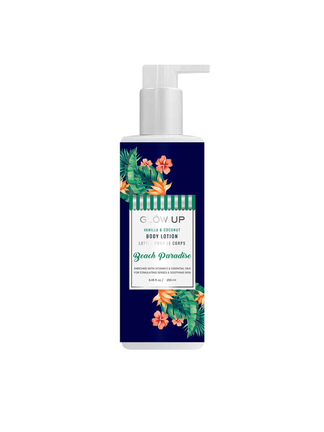 GLOW UP Beach Paradise Body Lotion With Vanilla & Coconut - 250ml