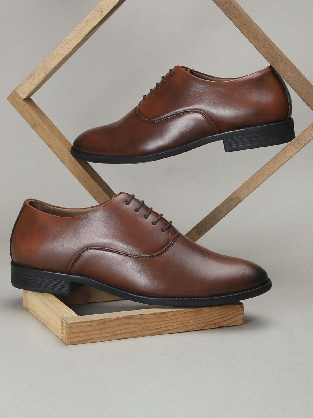 Field Care Men Leather Lace-Up Formal Oxford