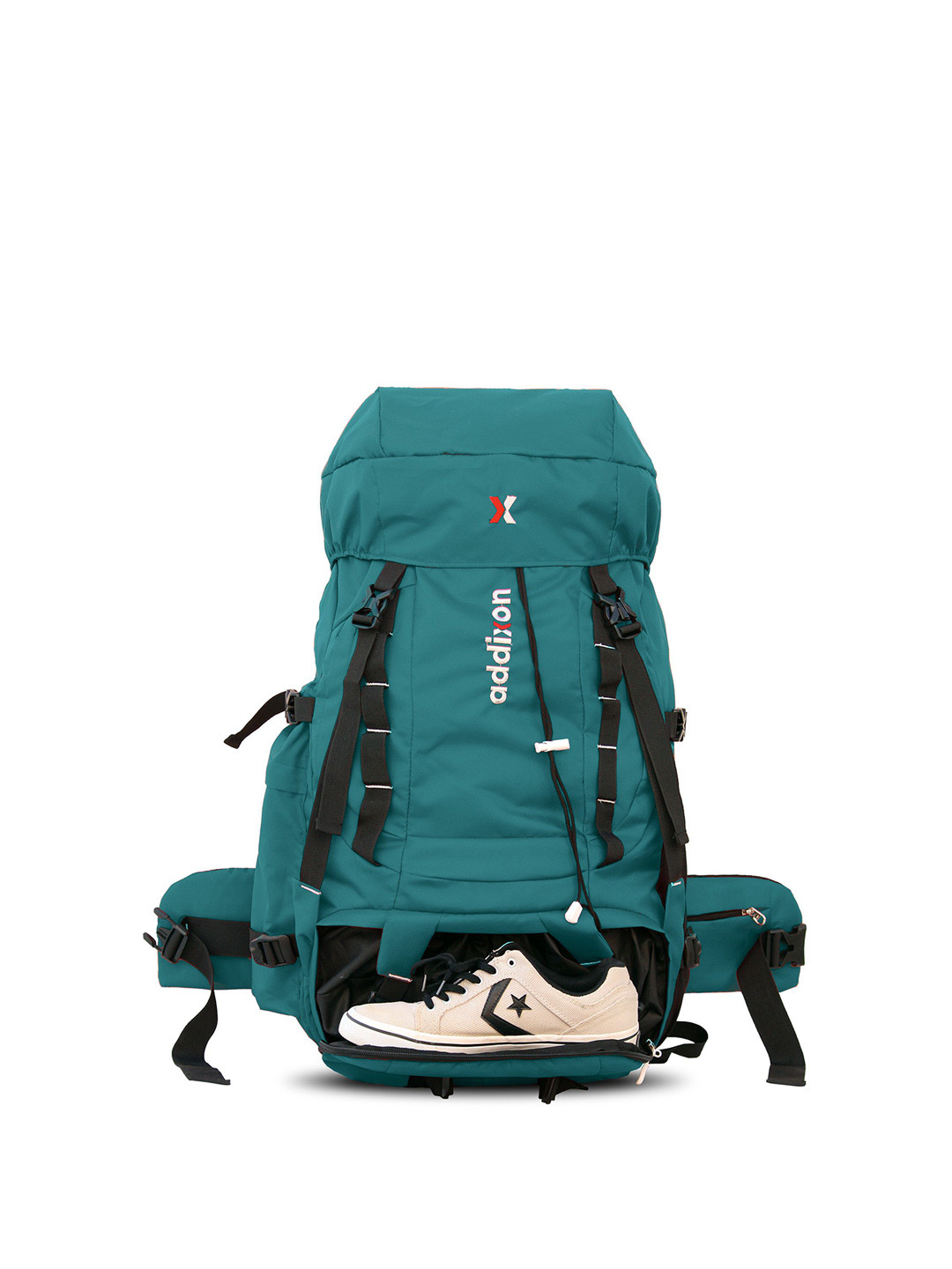 Addixon Travel Bag Hiking With Shoe Compartment Wanderlust Travelling Rucksack 70 L