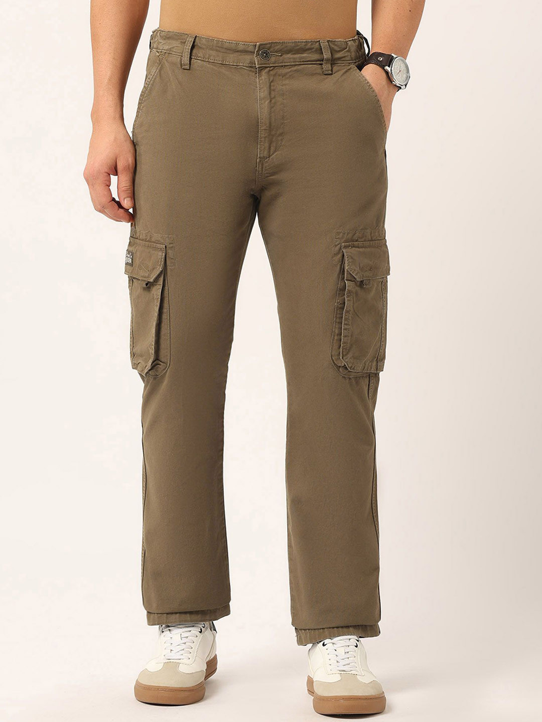 U.S. Polo Assn. Denim Co. Men Classic Straight Fit Cargos Trousers