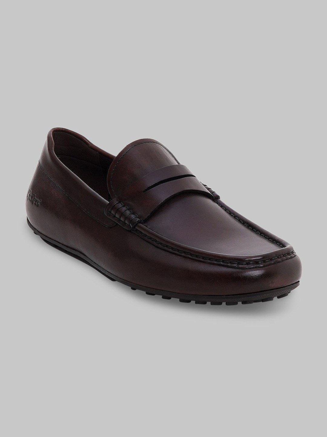 Kickers Men Round Toe Leather Loafers