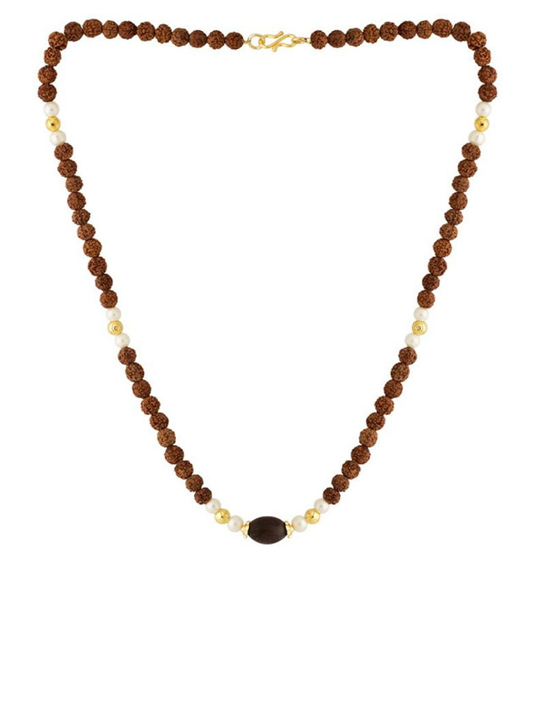SANAA CREATIONS Gold-Plated Rudraksha Chain