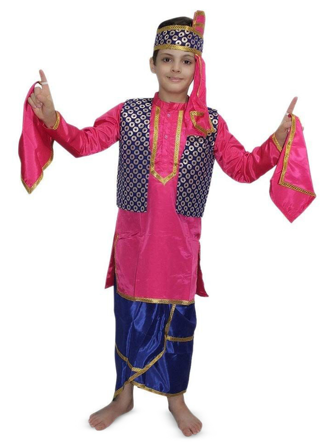Kaku Fancy dresses Boys Indian State Punjabi Folk Dance Costume